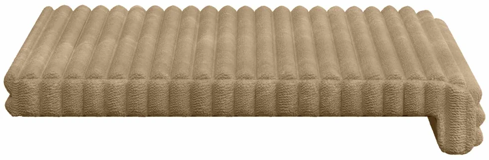Suoliuko pagalvė 4 vnt. Pūkuota korduroja Taupe Gylis 35 cm