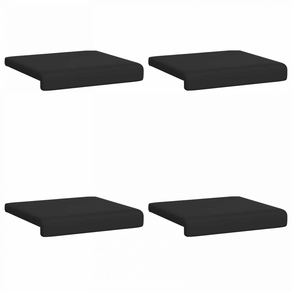 Suoliuko pagalvė 4 vnt. Tekstūruotas aksomas Juoda Gylis 35 cm