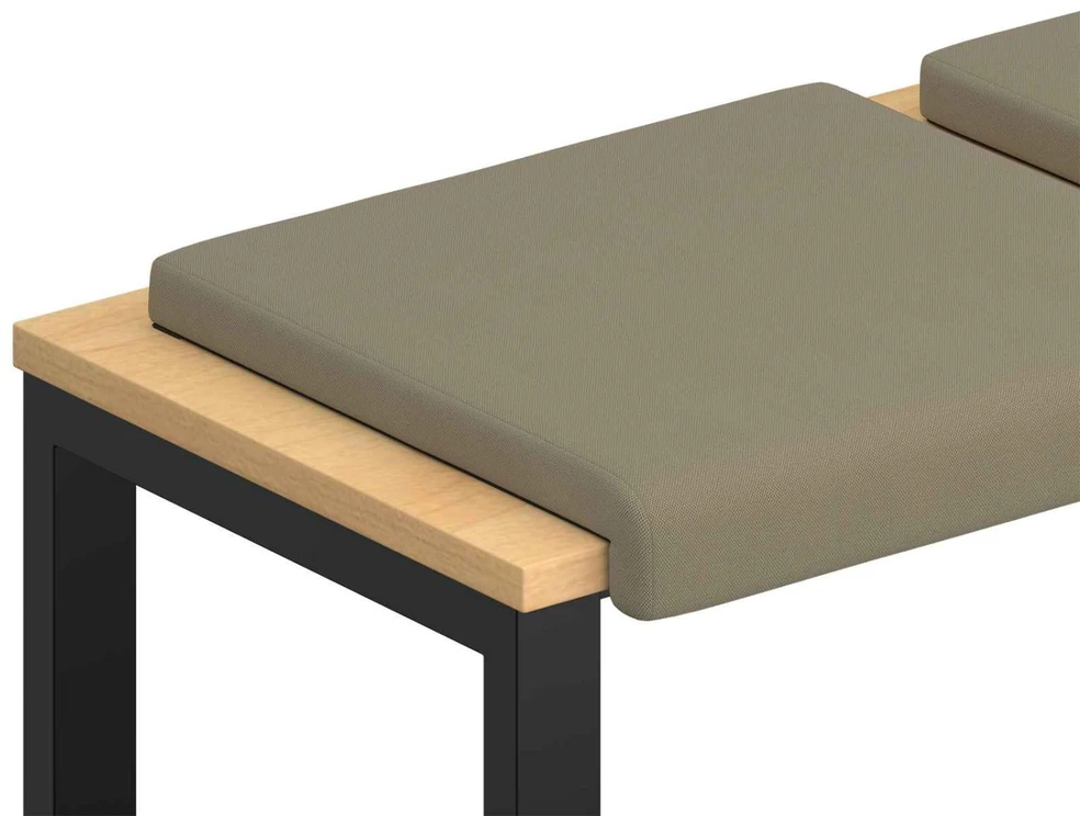 Suoliuko pagalvė 4 vnt. Tekstūruotas aksomas Chaki Gylis 35 cm