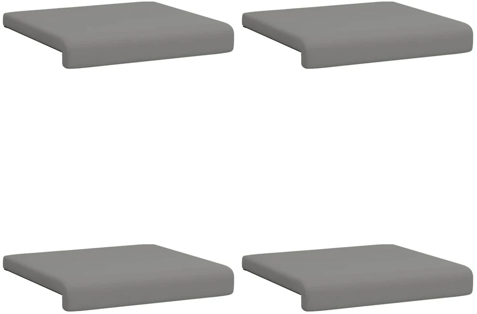 Suoliuko pagalvė 4 vnt. Tekstūruotas aksomas Tamsiai pilka