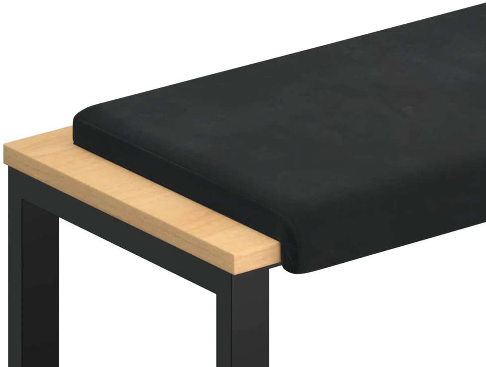 Suoliuko pagalvė Aksomas Juoda Gylis 35 cm