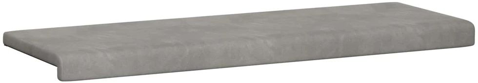 Suoliuko pagalvė Aksomas Šviesiai pilka Gylis 35 cm