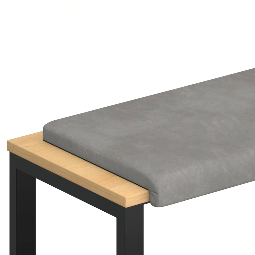 Suoliuko pagalvė Aksomas Šviesiai pilka Gylis 35 cm