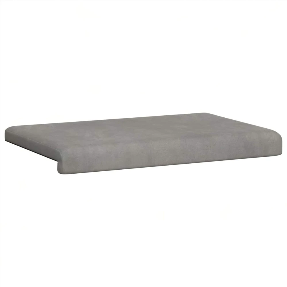 Suoliuko pagalvė Aksomas Šviesiai pilka Gylis 35 cm
