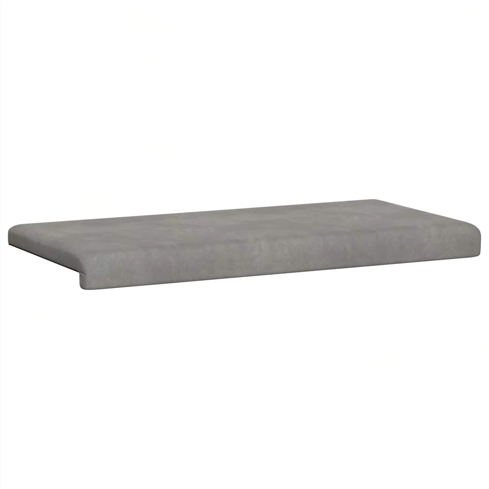 Suoliuko pagalvė Aksomas Šviesiai pilka Gylis 35 cm