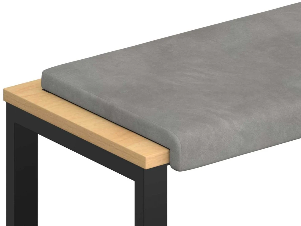 Suoliuko pagalvė Aksomas Šviesiai pilka Gylis 35 cm