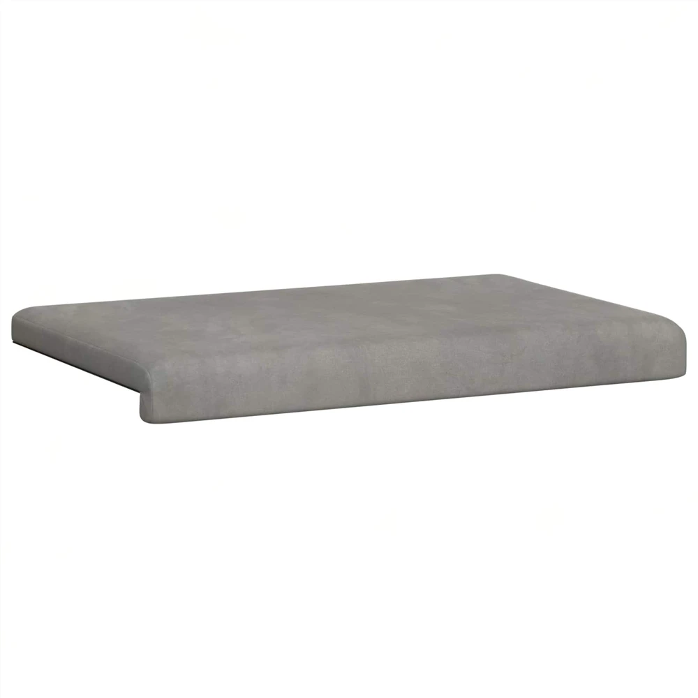 Suoliuko pagalvė Aksomas Šviesiai pilka Gylis 35 cm