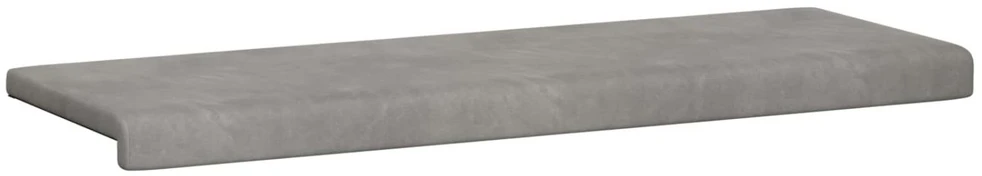 Suoliuko pagalvė Aksomas Šviesiai pilka Gylis 35 cm