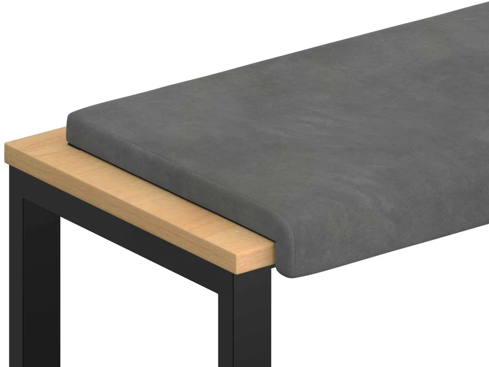Suoliuko pagalvė Aksomas Tamsiai pilka Gylis 35 cm