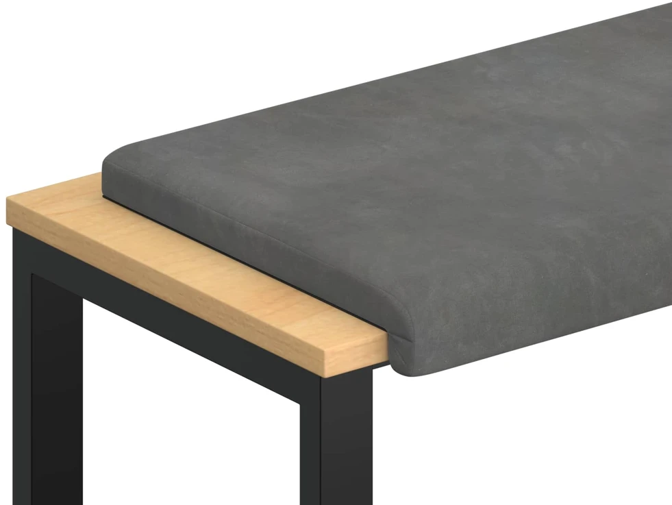 Suoliuko pagalvė Aksomas Tamsiai pilka Gylis 35 cm