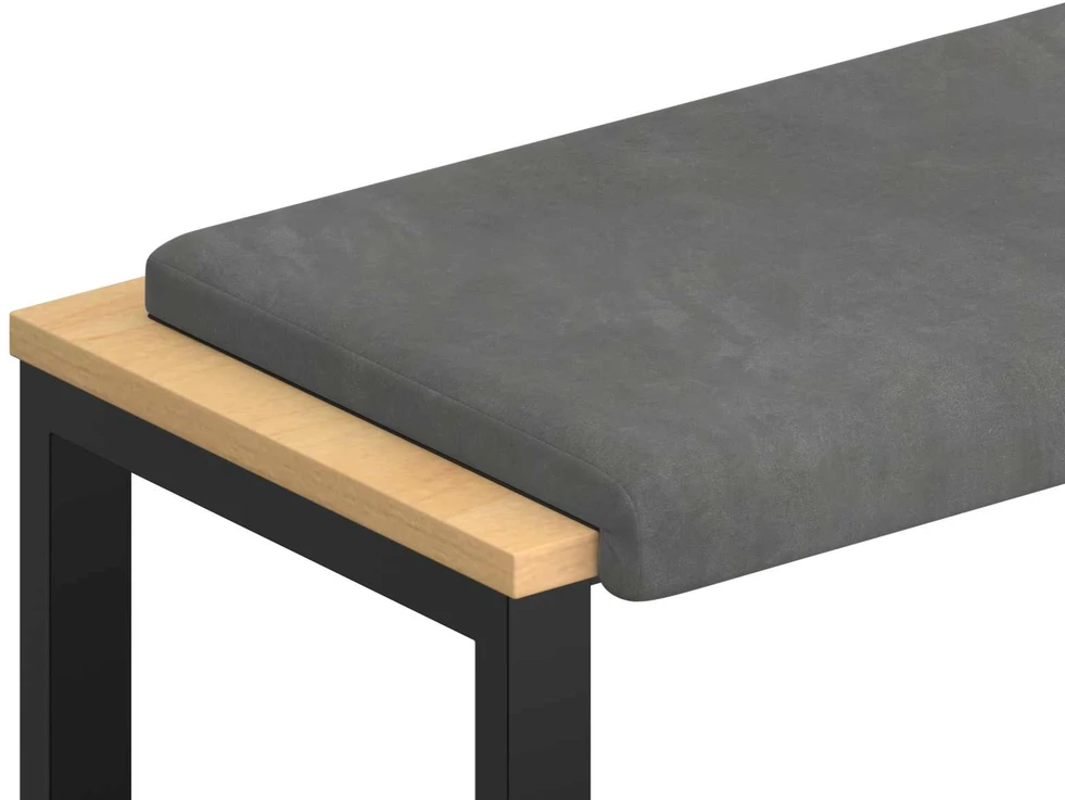 Suoliuko pagalvė Aksomas Tamsiai pilka Gylis 35 cm