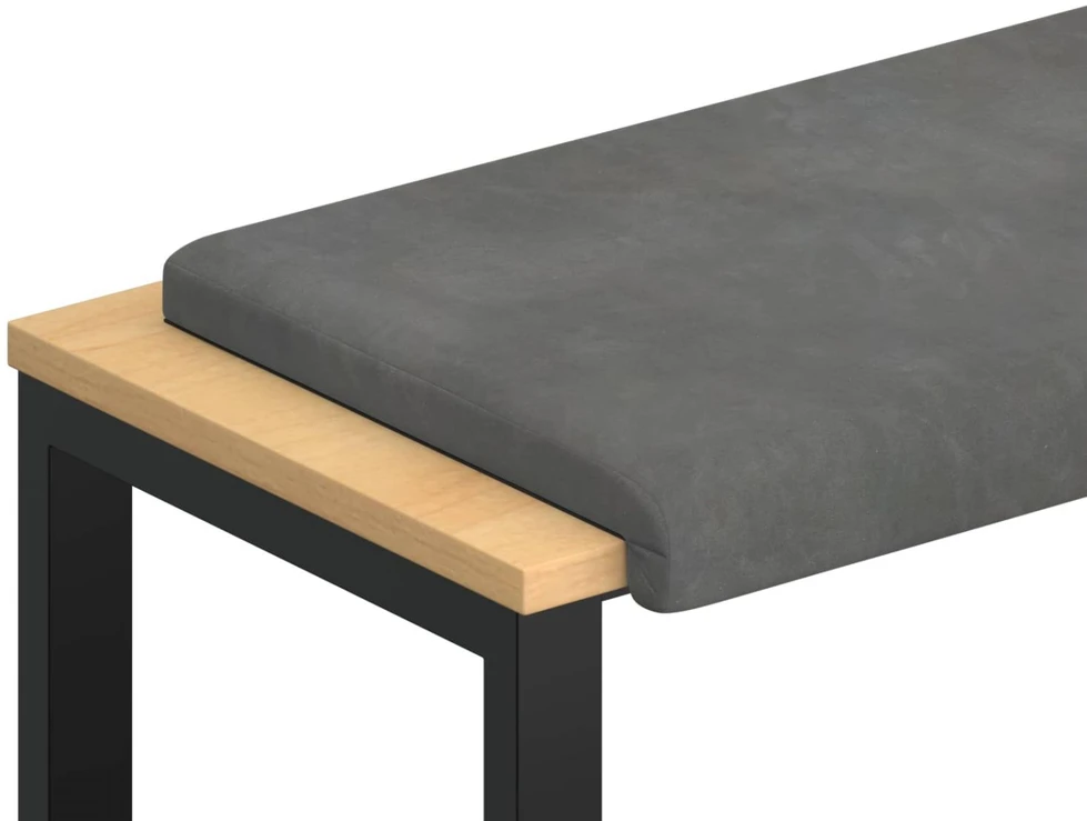 Suoliuko pagalvė Aksomas Tamsiai pilka Gylis 35 cm