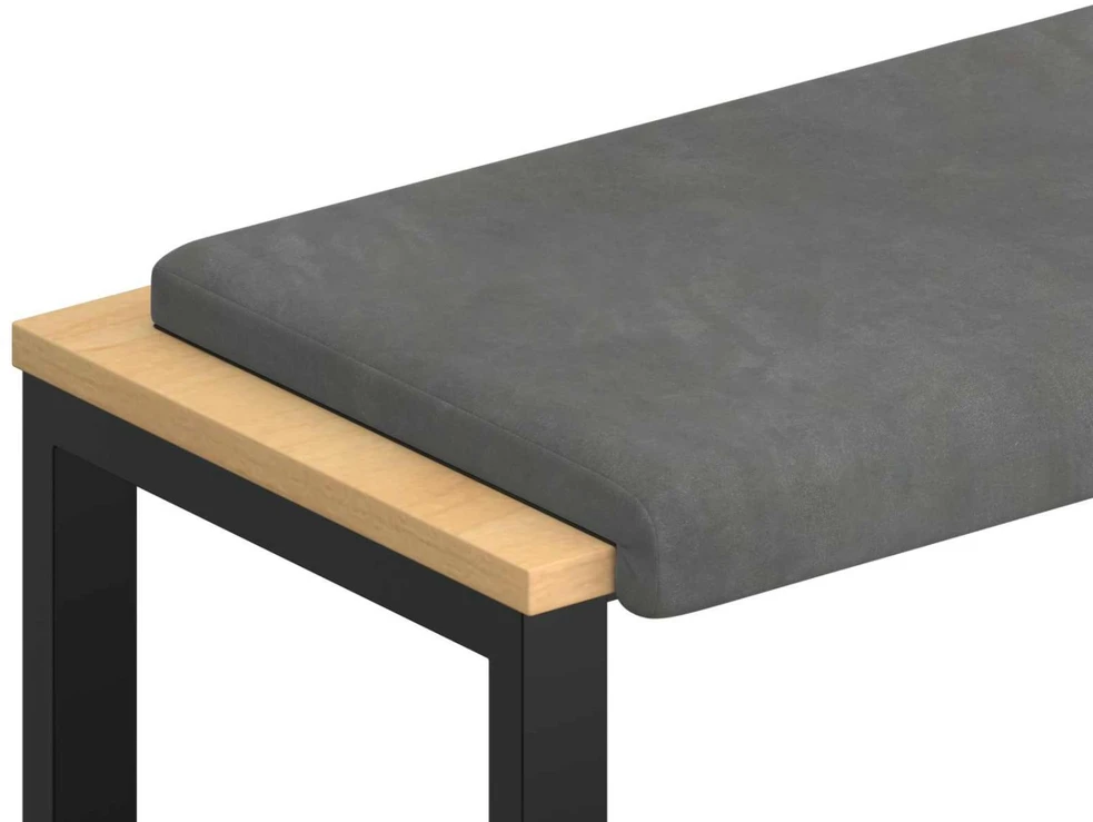 Suoliuko pagalvė Aksomas Tamsiai pilka Gylis 35 cm