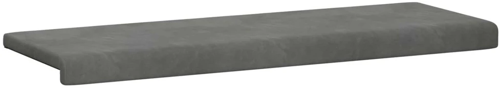 Suoliuko pagalvė Aksomas Tamsiai pilka Gylis 35 cm