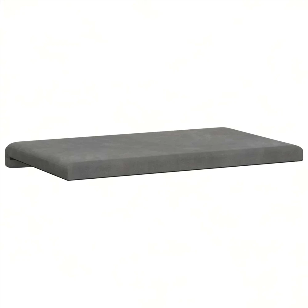 Suoliuko pagalvė Aksomas Tamsiai pilka Gylis 35 cm