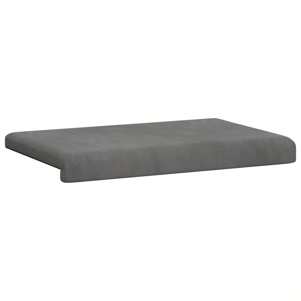 Suoliuko pagalvė Aksomas Tamsiai pilka Gylis 35 cm