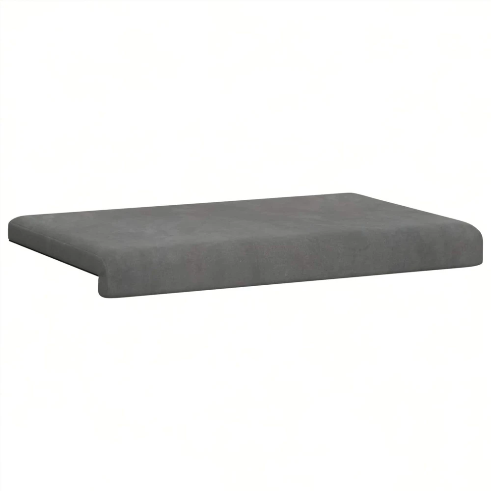 Suoliuko pagalvė Aksomas Tamsiai pilka Gylis 35 cm