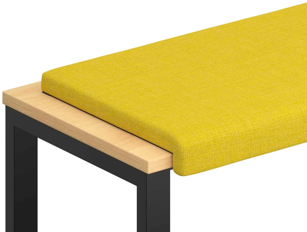 Suoliuko pagalvė Audinys Šviesi geltona Gylis 35 cm