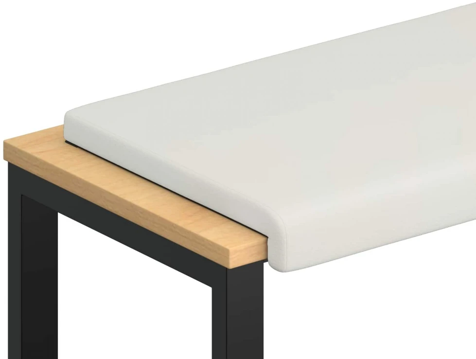 Suoliuko pagalvė Dirbtinė oda Balta Gylis 35 cm