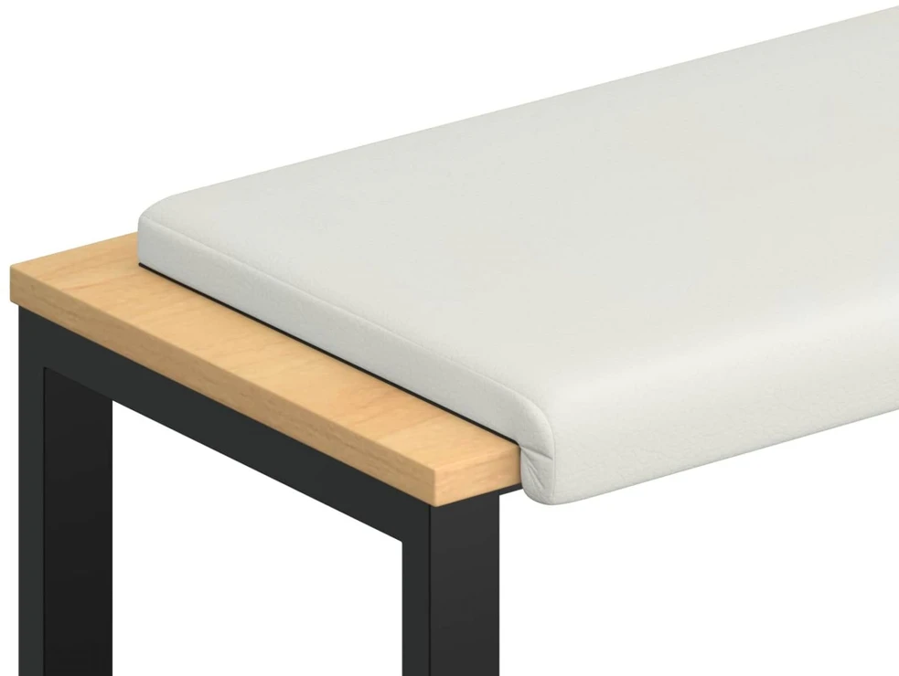 Suoliuko pagalvė Dirbtinė oda Balta Gylis 35 cm
