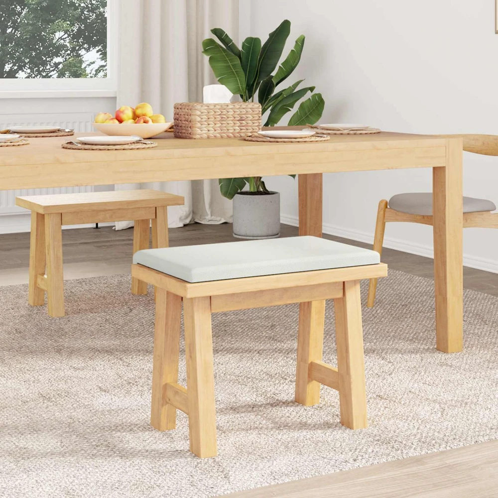 Suoliuko pagalvė Dirbtinė oda Balta Gylis 35 cm