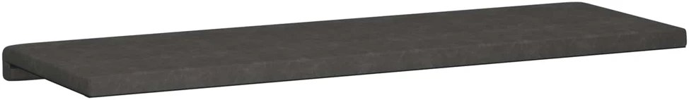 Suoliuko pagalvė Dirbtinė oda Juoda Gylis 35 cm