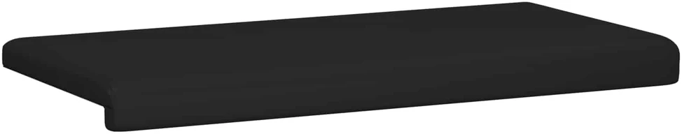 Suoliuko pagalvė Dirbtinė oda Juoda Gylis 35 cm