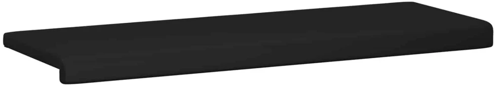 Suoliuko pagalvė Dirbtinė oda Juoda Gylis 35 cm