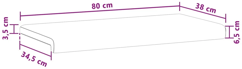 Suoliuko pagalvė Dirbtinė oda Kapučino Gylis 35 cm