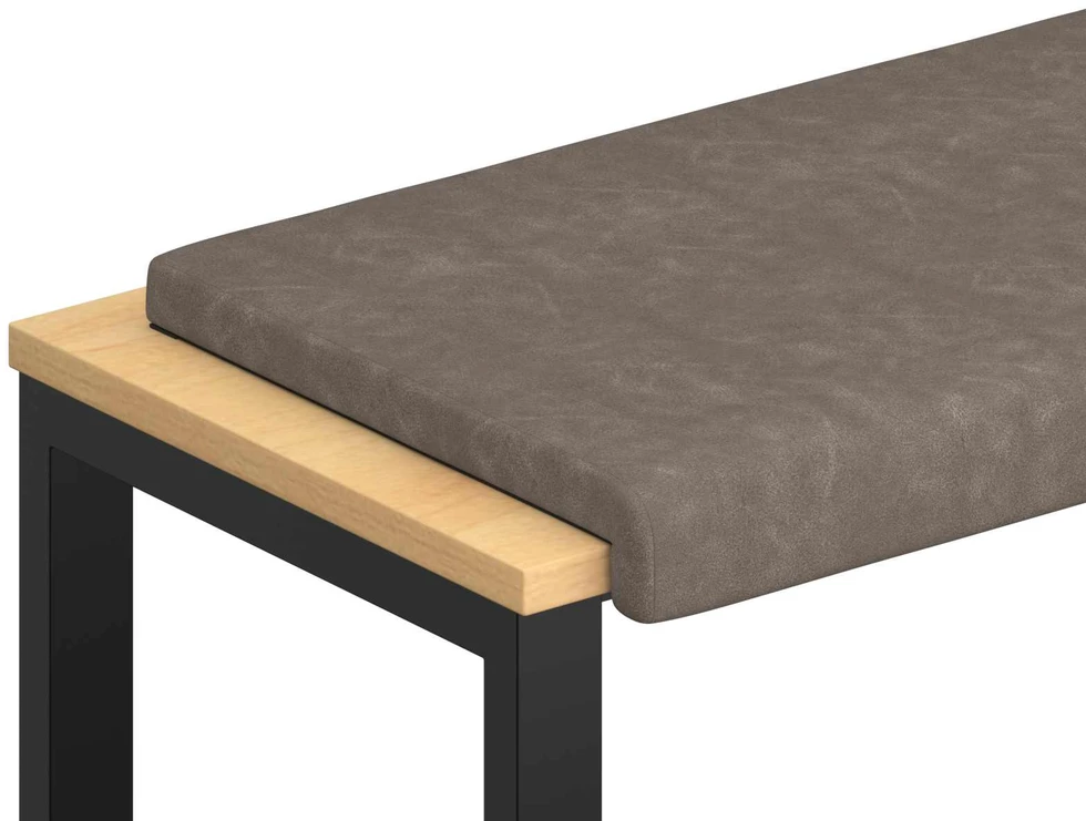 Suoliuko pagalvė Dirbtinė oda Pilka Gylis 35 cm