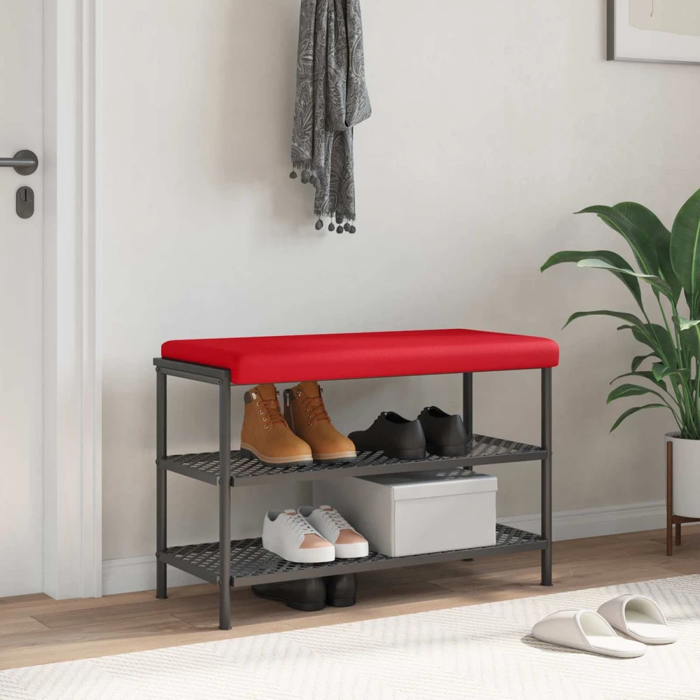Suoliuko pagalvė Dirbtinė oda Raudona Gylis 35 cm