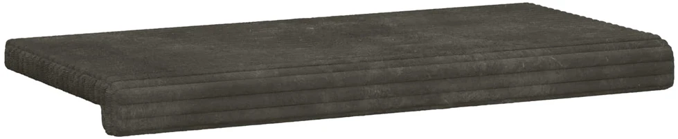 Suoliuko pagalvė Pūkuota korduroja Antracito Gylis 35 cm