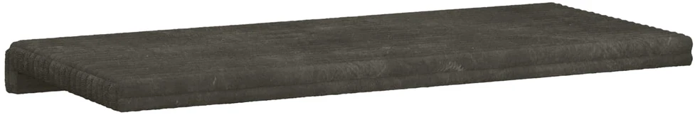 Suoliuko pagalvė Pūkuota korduroja Antracito Gylis 35 cm