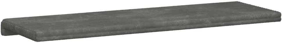 Suoliuko pagalvė Pūkuota korduroja Šviesiai pilka Gylis 35 cm