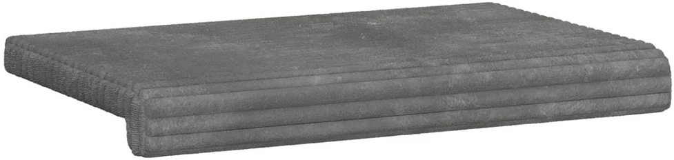 Suoliuko pagalvė Pūkuota korduroja Šviesiai pilka Gylis 35 cm