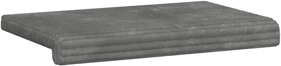 Suoliuko pagalvė Pūkuota korduroja Šviesiai pilka Gylis 35 cm