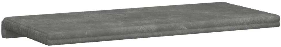 Suoliuko pagalvė Pūkuota korduroja Šviesiai pilka Gylis 35 cm