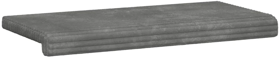 Suoliuko pagalvė Pūkuota korduroja Šviesiai pilka Gylis 35 cm