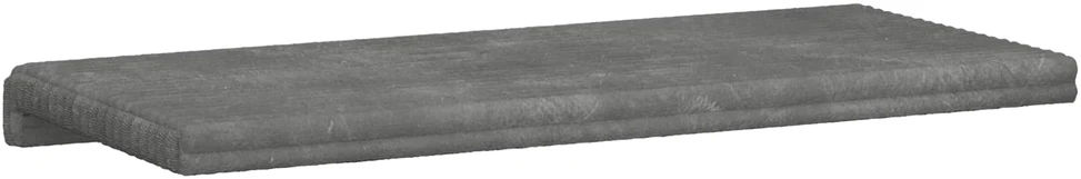 Suoliuko pagalvė Pūkuota korduroja Šviesiai pilka Gylis 35 cm