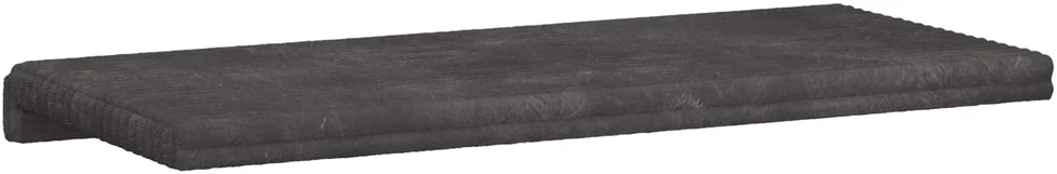Suoliuko pagalvė Pūkuota korduroja Tamsiai pilka Gylis 35 cm