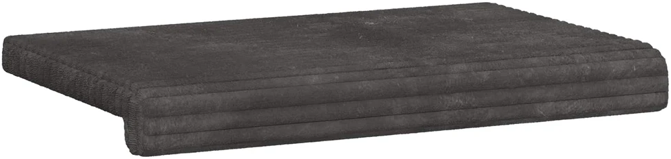 Suoliuko pagalvė Pūkuota korduroja Tamsiai pilka Gylis 35 cm