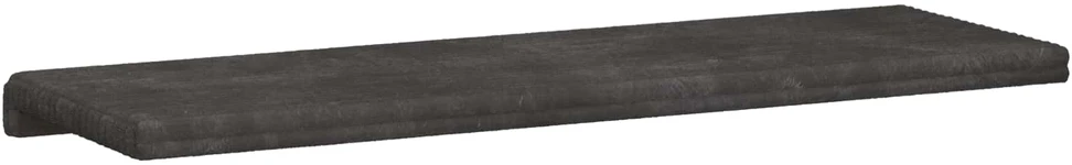 Suoliuko pagalvė Pūkuota korduroja Tamsiai pilka Gylis 35 cm
