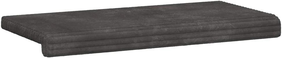 Suoliuko pagalvė Pūkuota korduroja Tamsiai pilka Gylis 35 cm