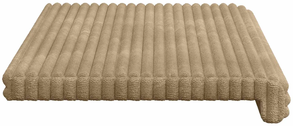 Suoliuko pagalvė Pūkuota korduroja Taupe Gylis 35 cm