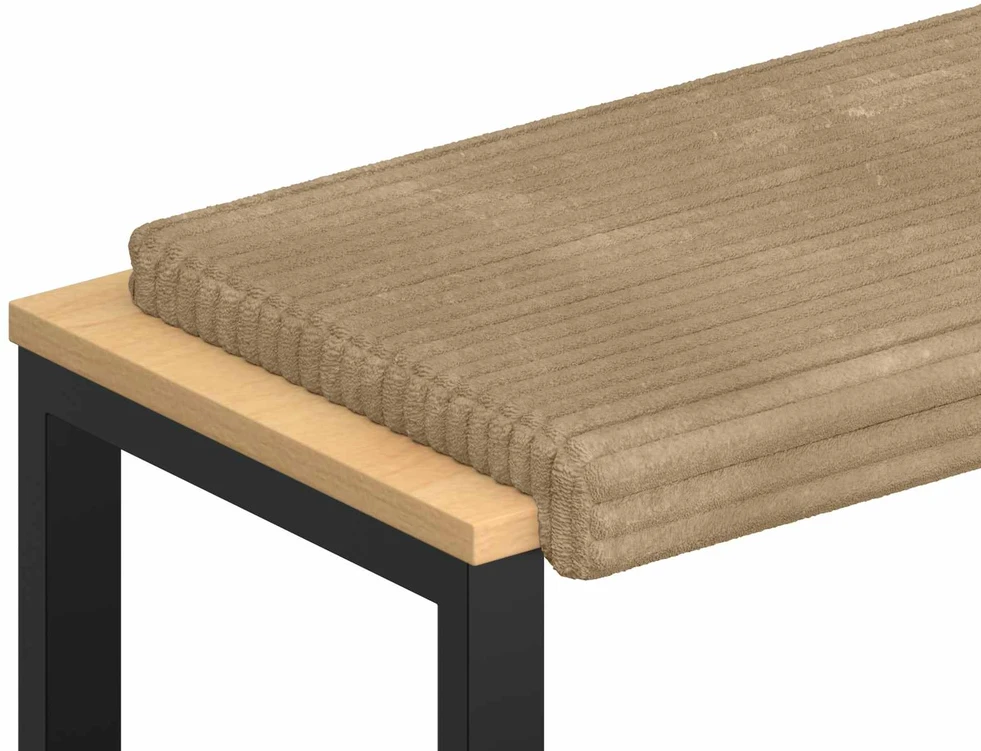 Suoliuko pagalvė Pūkuota korduroja Taupe Gylis 35 cm