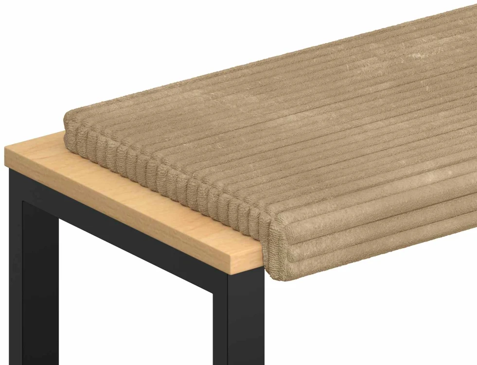 Suoliuko pagalvė Pūkuota korduroja Taupe Gylis 35 cm