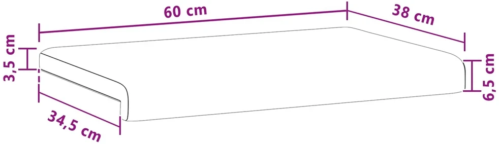 Suoliuko pagalvė Šerpos audinys Kreminė Gylis 35 cm