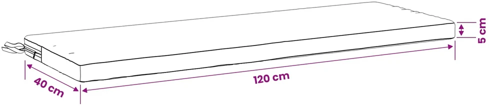 Suoliuko pagalvė SOEST 100% poliesteris Smėlio 120 x 40 x 5 cm