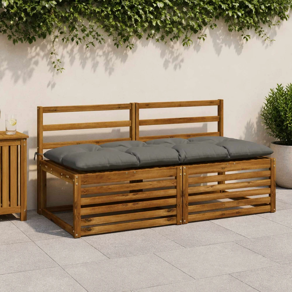 Suoliuko pagalvė VIANEN 100% poliesteris Pilka 160 x 60 x 12 cm