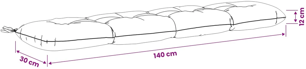 Suoliuko pagalvė VIANEN 100% poliesteris Raudona